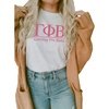 Greekgear Gamma Phi Beta Heavyweight T-Shirt(White)