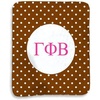 Greekgear Gamma Phi Beta Polka Dots Sherpa Lap Blanket
