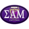 Sigma Alpha Mu Color Oval Decal