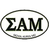 Sigma Alpha Mu Euro Decal Oval Sticker