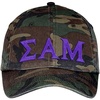 Sigma Alpha Mu Lettered Camouflage Hat Military Camo