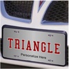 Triangle Lettered License Cover