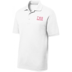Gamma Phi Beta Greek Letter Polos(White)
