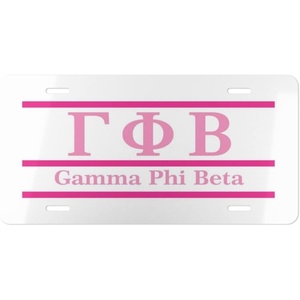 Gamma Phi Beta Lettered Lines License Covers