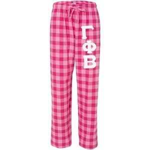 Gamma Phi Beta Pajamas Flannel Plaid Pant(Bubblegum)