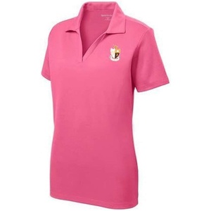 Greekgear Gamma Phi Beta Emblem Polo(Pink)