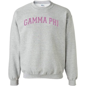 Greekgear Gamma Phi Beta Nickname College Crew(Light Grey)