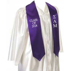 Greekgear Sigma Alpha Mu Embroidered Graduation Sash Stole