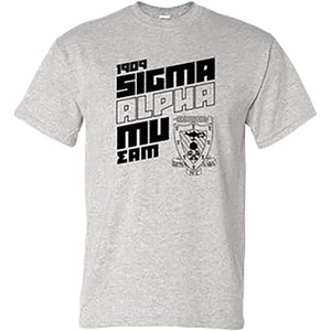 Men’s Sigma Alpha Mu Upstanding Tee(Sports Grey)