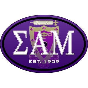 Sigma Alpha Mu Color Oval Decal