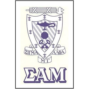 Sigma Alpha Mu Crest Decal Multicolored