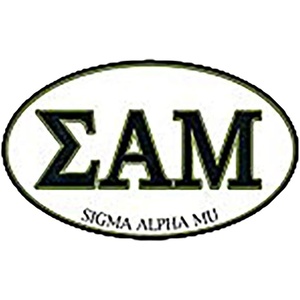 Sigma Alpha Mu Euro Decal Oval Sticker