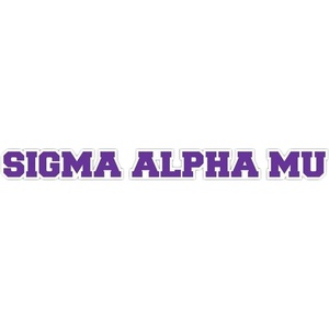 Sigma Alpha Mu Long Window Sticker