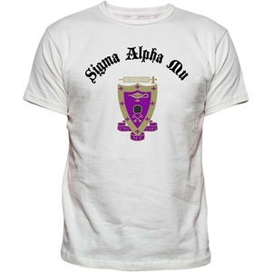 Sigma Alpha Mu Vintage Crest T-Shirt(White)