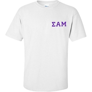 Sigma Alpha Mu World Famous Crest Tee(White)