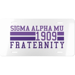 Sigma Alpha Mu Year License Plates