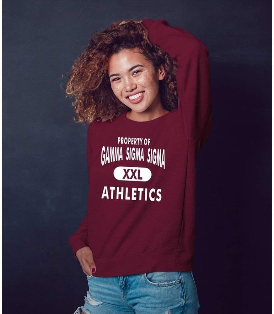 image:imageGreekgear Gamma Sigma Sigma Athletics Crewneck SweatshirtMaroon