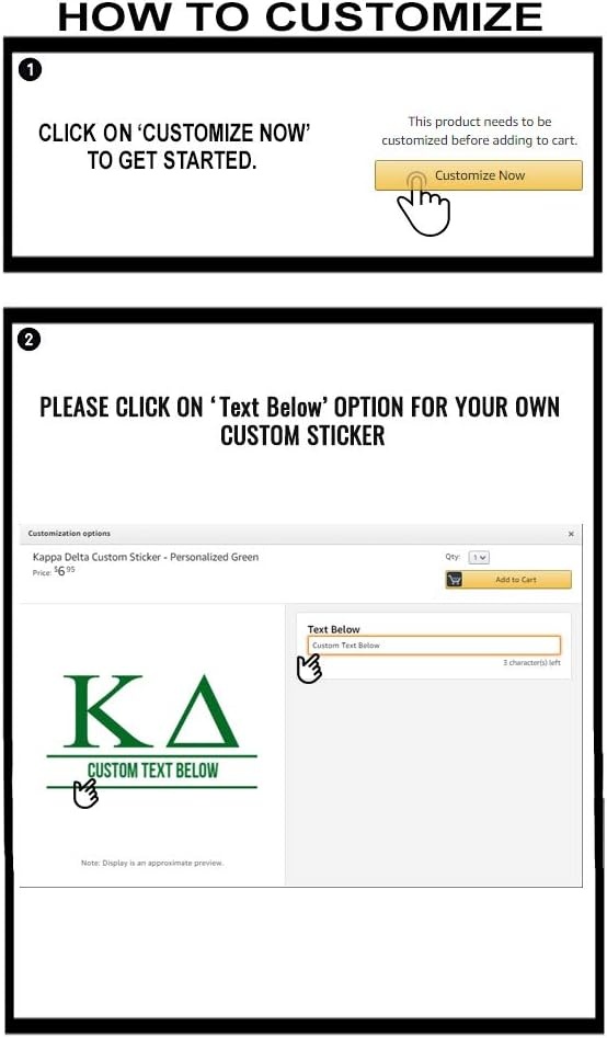 image:imageKappa Delta Custom Sticker Personalized Green