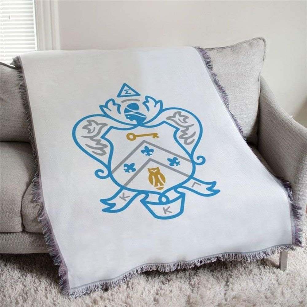 image:imageKappa Kappa Gamma Full Color Crest Afghan Blanket Throw