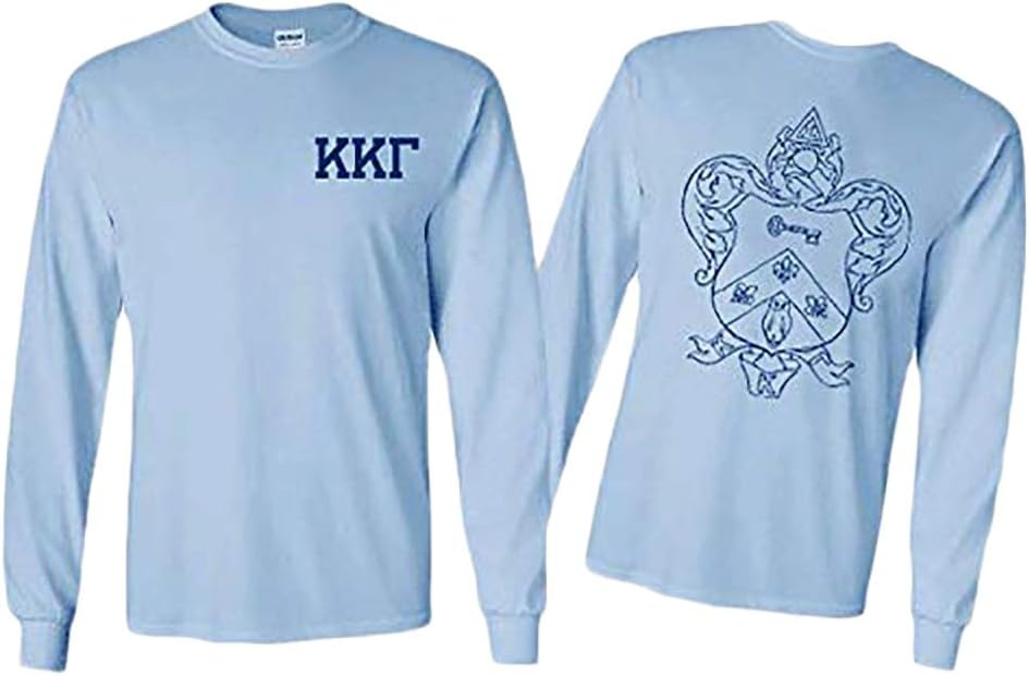 image:imageKappa Kappa Gamma World Famous Crest Long Sleeve TShirtLight Blue
