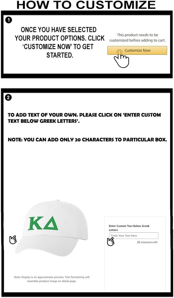 image:imagePersonalized Kappa Delta Greek Line HatWhite