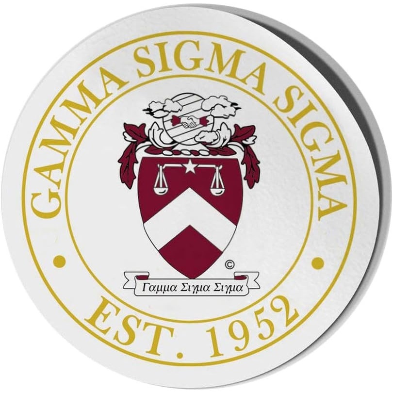 image:imageGamma Sigma Sigma Circle Crest Shield Decal