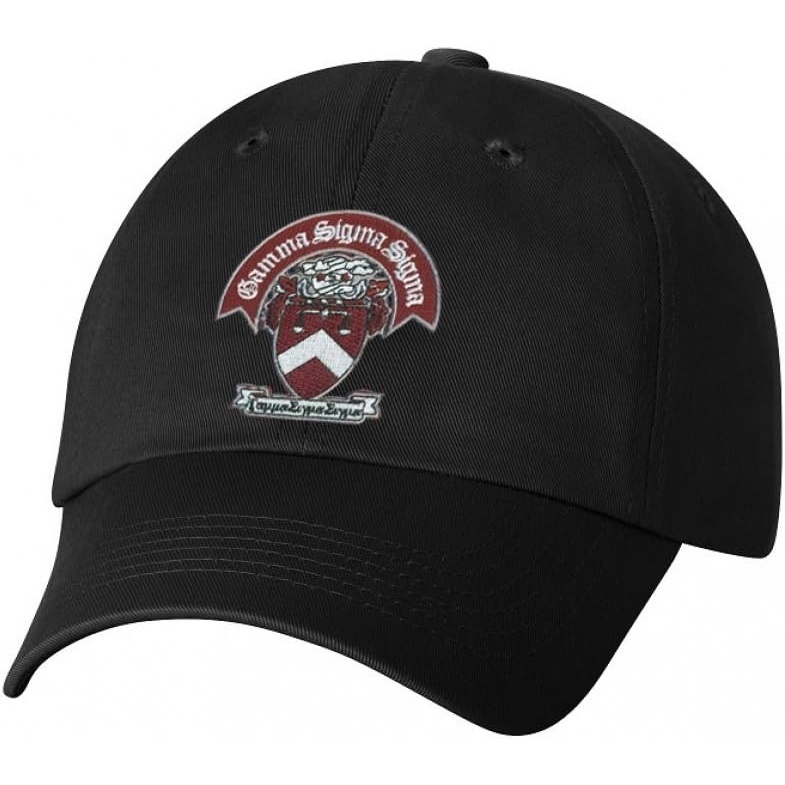 image:imageGamma Sigma Sigma Emblem HatBlack