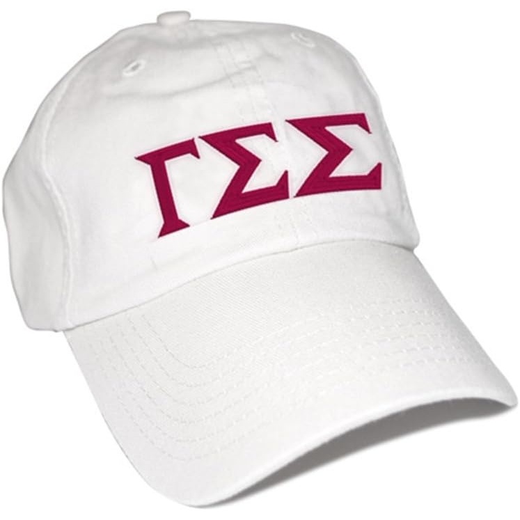 image:imageGamma Sigma Sigma Greek Letter HatWhite