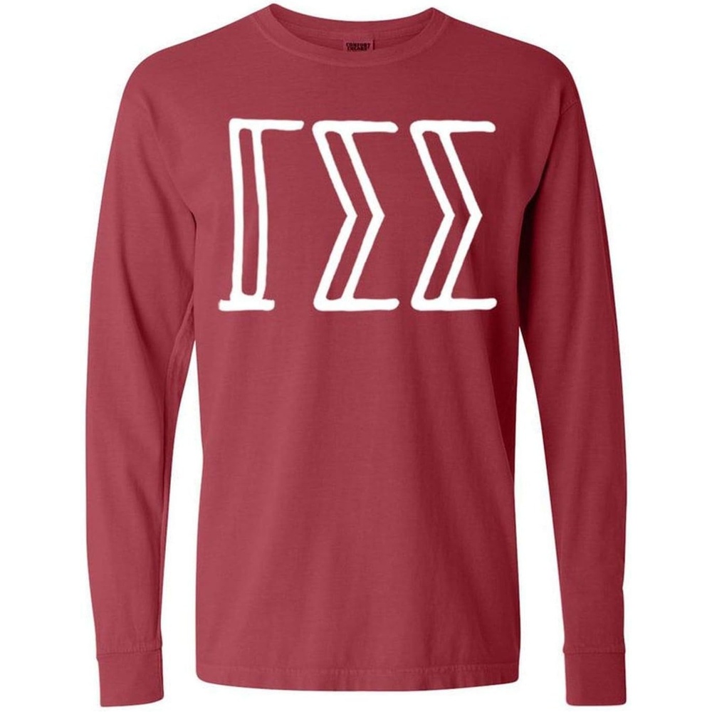 image:imageGamma Sigma Sigma Greek Long Sleeve TShirtPaprika