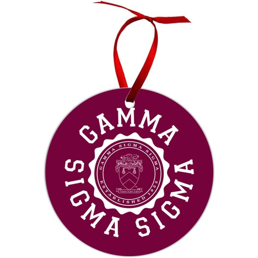 image:imageGamma Sigma Sigma Shield Christmas Ornaments