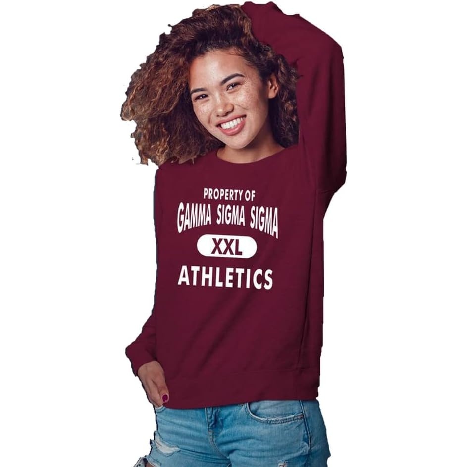 image:imageGreekgear Gamma Sigma Sigma Athletics Crewneck SweatshirtMaroon