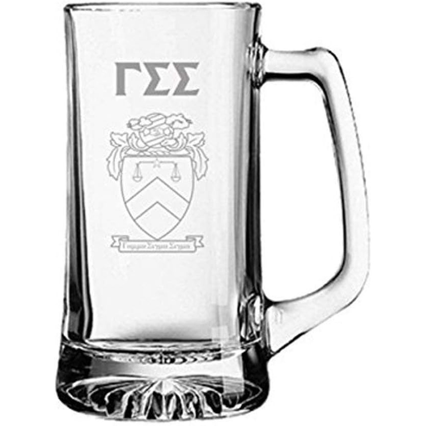 image:imageGreekgear Gamma Sigma Sigma Glass Engraved Mug Transparent
