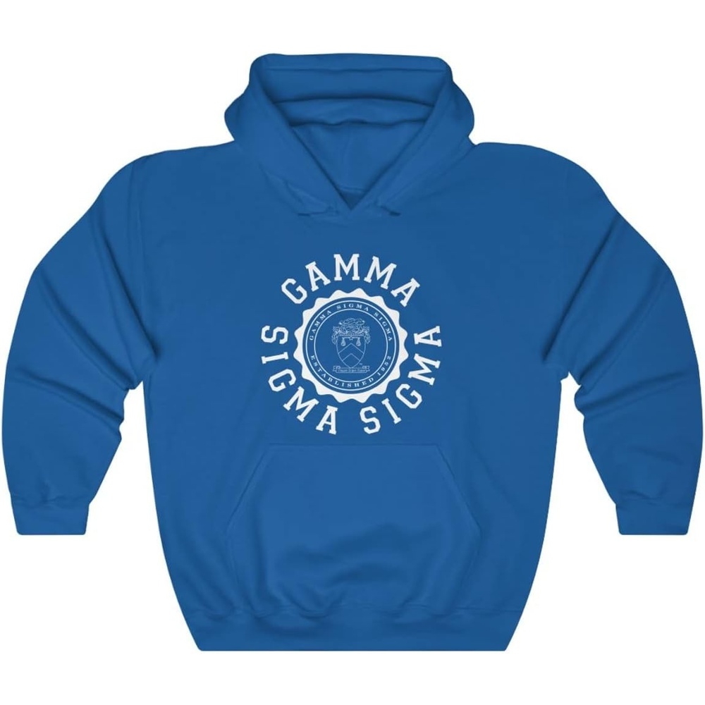 image:imageGreekgear Gamma Sigma Sigma Unisex College Seal HoodieRoyal