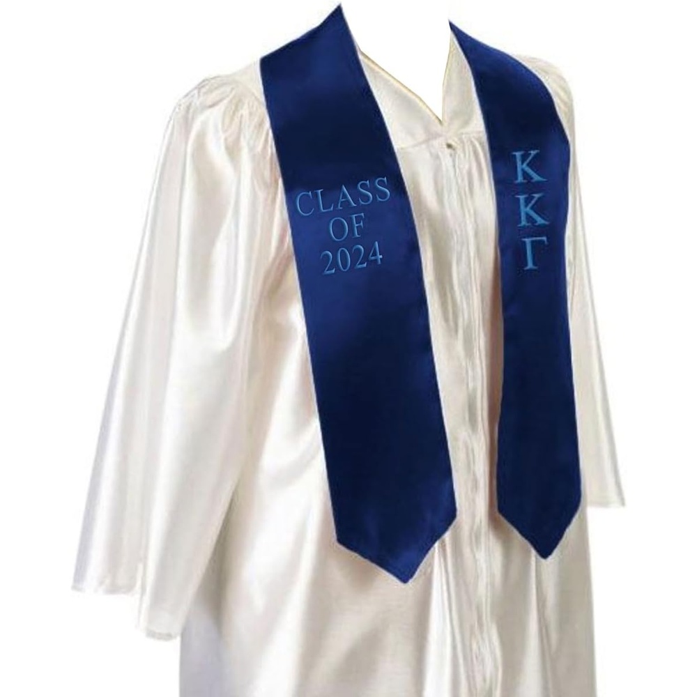 image:imageGreekgear Kappa Kappa Gamma Embroidered Graduation Sash Stole