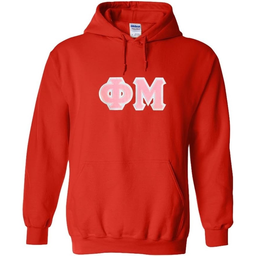image:imageGreekgear Phi Mu Lettered Hooded SweatshirtOrange