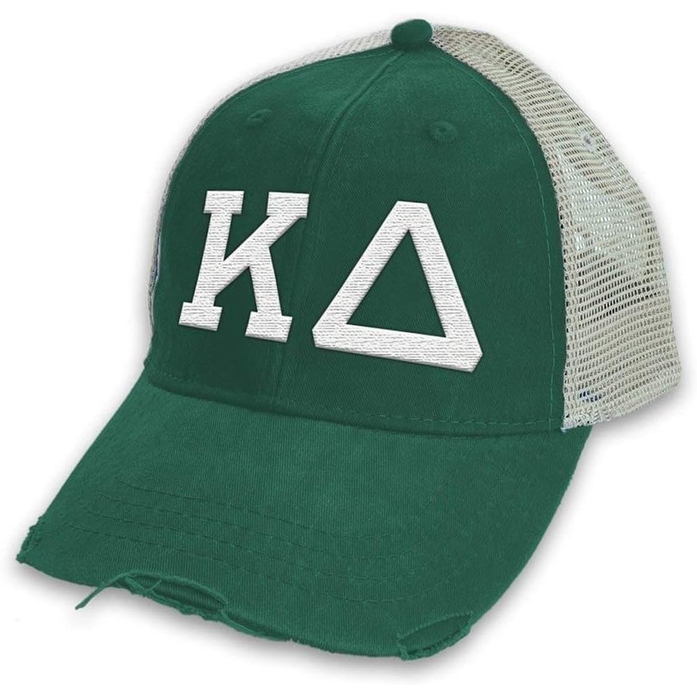 image:imageKappa Delta Distressed Trucker HatForest Tan