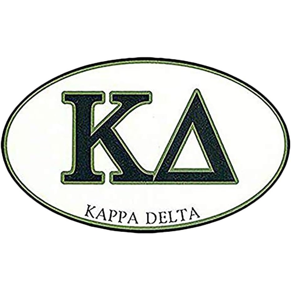 image:imageKappa Delta Euro Style Sticker Black