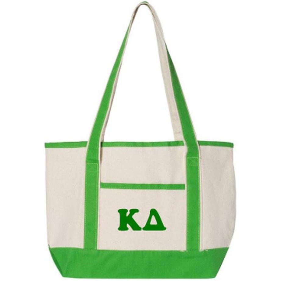 image:imageKappa Delta Sailing Tote BagNatural Lime Green