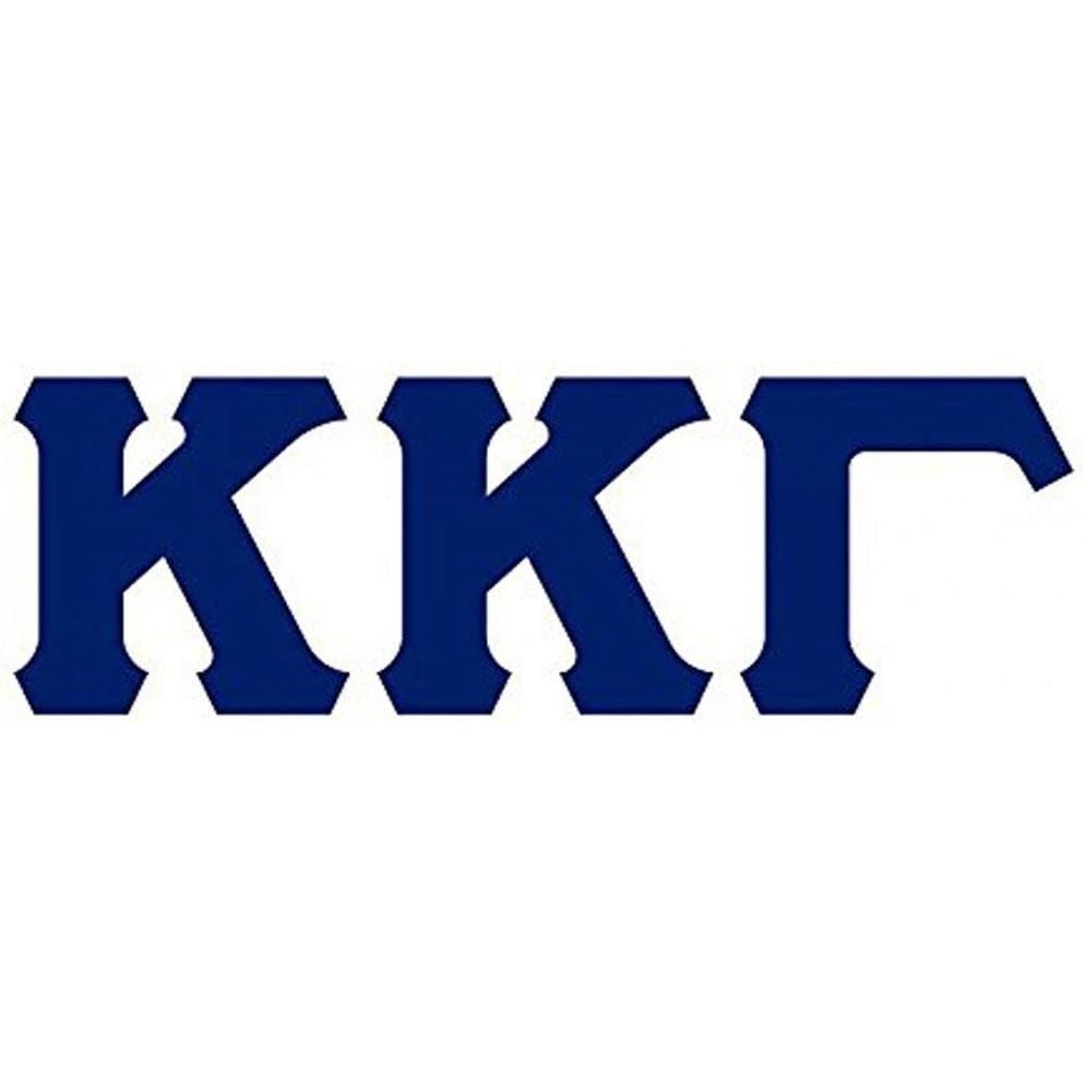 image:imageKappa Kappa Gamma Big Greek Letter Window Sticker Decal 4 Inches Navy BlueNavy Blue