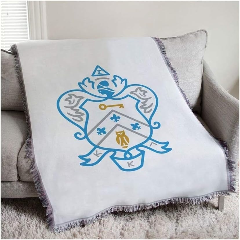 image:imageKappa Kappa Gamma Full Color Crest Afghan Blanket Throw