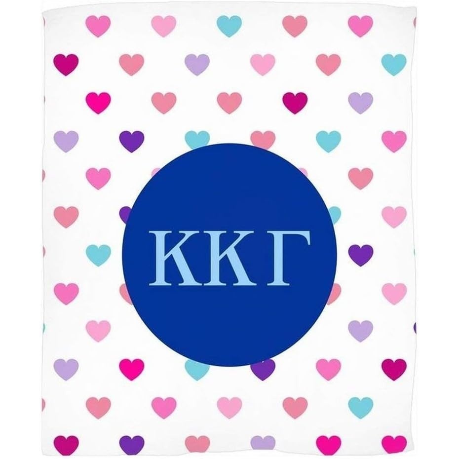 image:imageKappa Kappa Gamma Hearts Fleece Blanket
