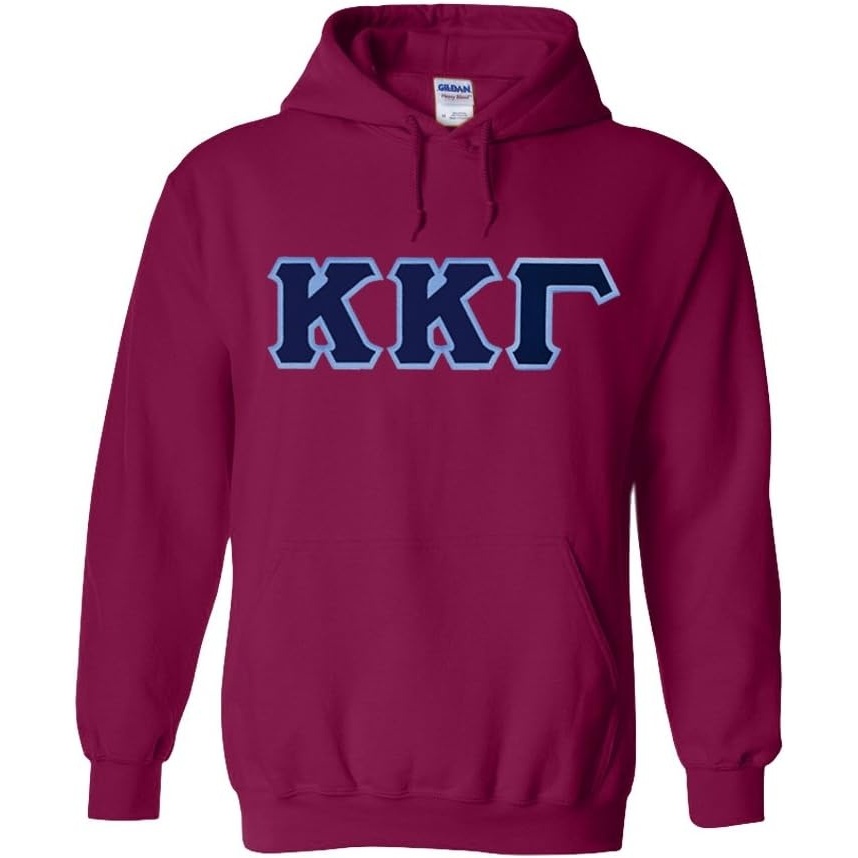 image:imageKappa Kappa Gamma Lettered Hooded SweatshirtMagenta Pink