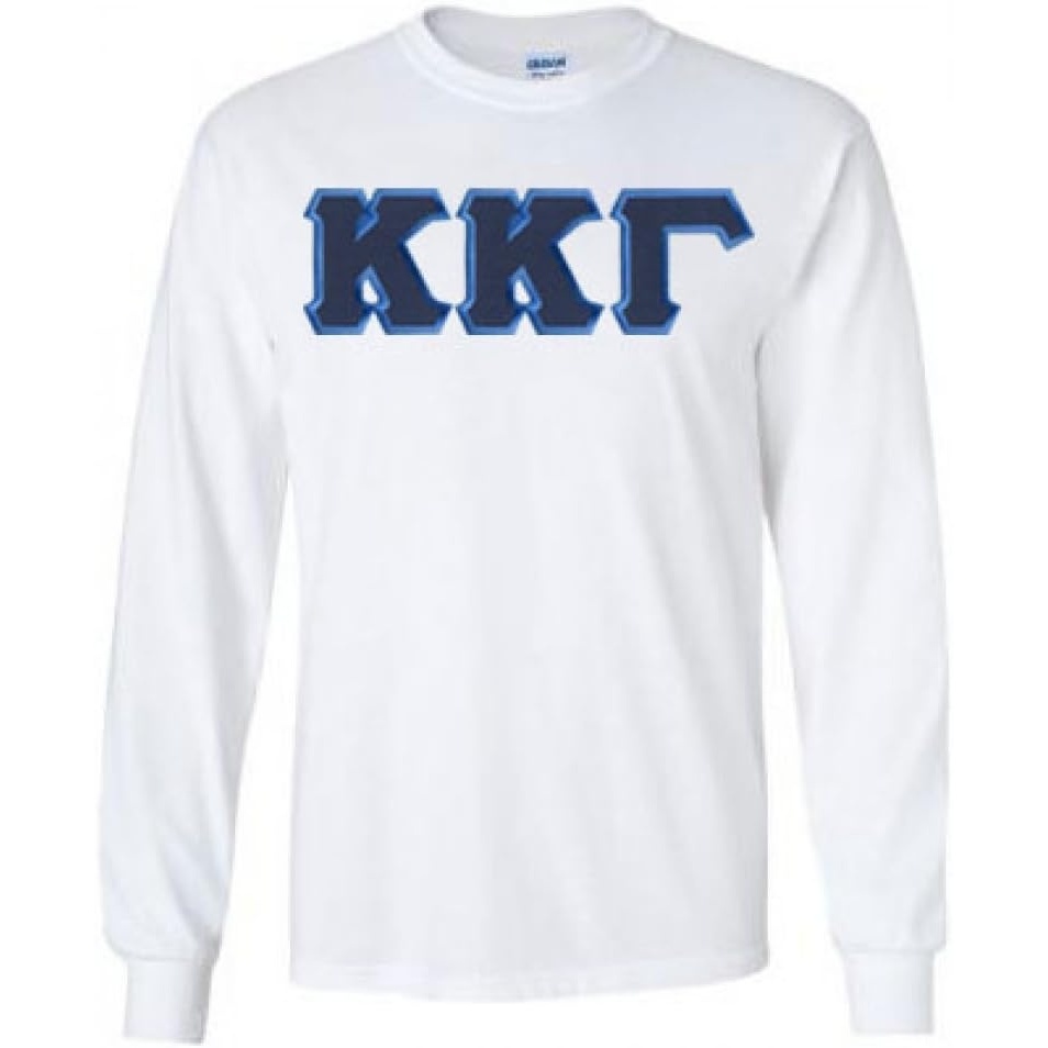 image:imageKappa Kappa Gamma Lettered Long Sleeve TeeWhite