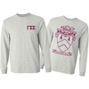 Gamma Sigma Sigma World Famous Crest Long Sleeve T-Shirt(Light Grey)
