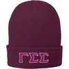 Gamma Sigma Sigma Big Greek Lettered Knit Cap(Maroon)