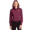 Gamma Sigma Sigma Crest – Shield Long Sleeve Oxford(Burgundy/Light Stone)