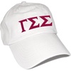 Gamma Sigma Sigma Greek Letter Hat(White)