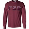 Gamma Sigma Sigma Lettered Long Sleeve Tee(Maroon)