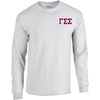 Gamma Sigma Sigma World Famous Crest Long Sleeve T-Shirt(Light Grey)