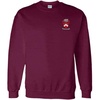 Greekgear Gamma Sigma Sigma World Famous Crest – Shield PATCH Crewneck Sweatshirt(Maroon)